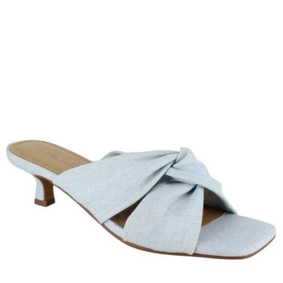 Splendid Hannah Kitten Heel Sandal In Denim - Picture 1 of 12